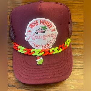 Holiday themed trucker hat